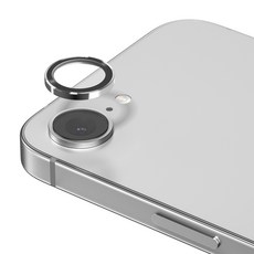 신지모루 AR 빛번짐방지 메탈 프레임 링 휴대폰 카메라 렌즈 강화유리 액정보호필름 실버, 1개
