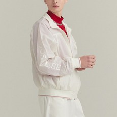 Gospheres 男士大LOGO皺褶飛行夾克 PM2PNJ06