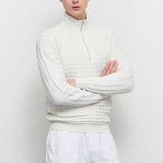 Gospheres 男士 HOUNDSTOOTH 半拉鍊毛衣 PM2UNT34