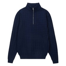 Gospheres 男士 HOUNDSTOOTH 半拉鍊毛衣 PM2UNT34