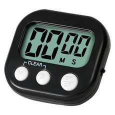 Saenghwalgongsik 數位磁吸式廚房計時器, 1個, 黑色