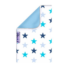 Dooky 寶寶外出隨行毯 100%棉, 藍色星星