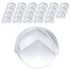 DAILYSHARE 圓角型邊角防撞保護套, 24個, 透明