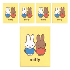 ii GEN 一正 米菲迷你精裝筆記本 80張, 5個, 黃色