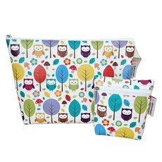 Dotomari 防水多用途收納包 2件組, 貓頭鷹