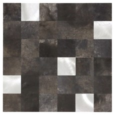 아이케이 점착식 카페 주방 벽 럭셔리 메탈 타일 사각 IMT003, 1개