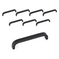 MONESPACE Korando 家具把手 96mm, 黑色, 8個