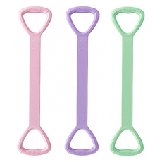 Khohimo 居家訓練 瑜珈 皮拉提斯 矽膠伸展帶 3件組 5W0076, 1套, 混色