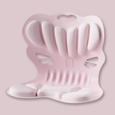므뮤 고급형 굽은등 예방 허리쿠션 의자, NY PINK