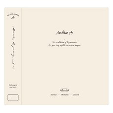 Monolike Archive247 素色3孔活頁夾, 02 象牙白, 1個