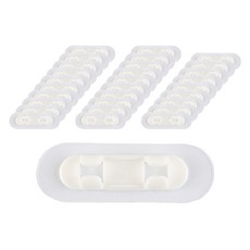 아이메이트 오픈형 전선정리 클립 홀더, 화이트, 30개