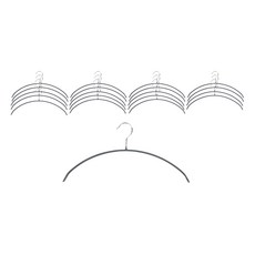 JAJU 不留肩痕PVC針織衣專用衣架, 灰色