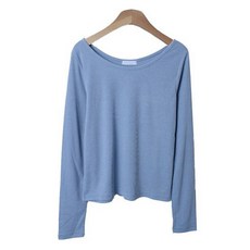 린다샵 여성용 바이나 베이직 골지 U넥 티셔츠 cpt16242k51