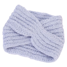 꾸지 부드러운 극세사 세안 헤어밴드 21 x 15 cm, 블루, 1개