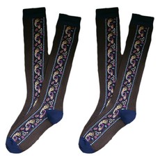 소니오 여성용 전통무늬 자수 니삭스 2족 세트