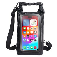 ZELSEN 多用途乾式防水智慧型手機分離口袋保護包 2L, 黑色, 1個