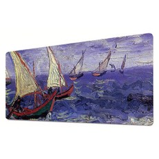 Star Store 風景圖案防滑大型桌墊 900 x 400 x 2 mm, 1個, 設計16