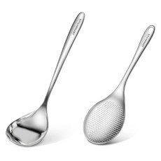 키친아트 스텐 조리도구 2p 세트, 1세트, 미니국자 + 타공국자