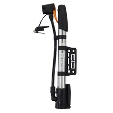 攜帶式自行車打氣筒 BP-M, 銀色 + 黑色, 1個