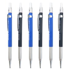 Sweet Day 製圖繪圖簡約工程筆 自動鉛筆 藍色 + 黑色組合, 6個, 2mm