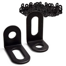 손잡이세상 사각타공 꺽쇠 블랙, 100개