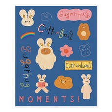 Monolike Unmatched Friends PVC自黏式相簿, 03 藍色, 15張