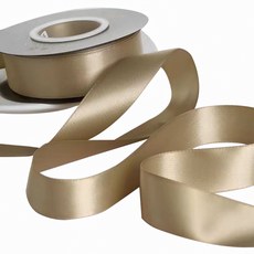 簡約禮品包裝緞帶 2.5cm, 18m, 1個, 金色