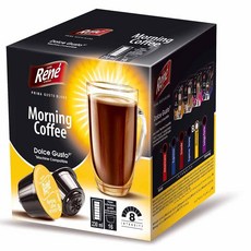 Rene Dolce Gusto多趣酷思相容膠囊咖啡 早安咖啡, 16入, 7g, 1個