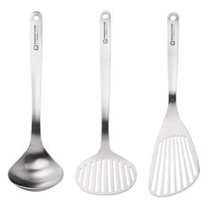 WAGENSTEIGER Puresten 304不鏽鋼廚具組, 大湯勺 + 寬版鍋鏟 + 斜口鍋鏟, 1套, 單一顏色