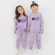 KIDSCREW 兒童紫色都會風上下套裝