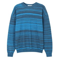 Big Easy 男士寬鬆版型反向條紋圓領針織衫