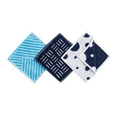 DPILLOW 抗菌除臭手帕3件組 HKC 12.5 x 25cm, 深藍色 + 淺藍色 + 白色, 1組