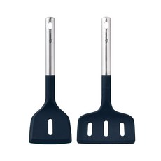sillymann The Bold矽膠烹飪工具 2件組, 1套, 鍋鏟 + 寬版鍋鏟, 午夜藍