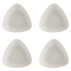 웨지우드 페스티비티 12cm 삼각접시, 4개, 단품, 아이보리