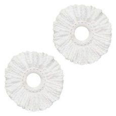 World Clean 手壓旋轉滾筒拖把補充包 白色, 2個