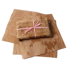 The깔끔 蜂巢牛皮紙緩衝材 氣泡紙 包裝紙 50cm x 85m, 1個, 棕色