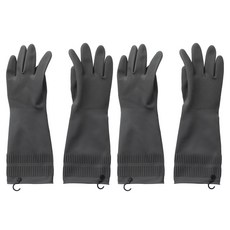 JAJU 고무장갑 36cm, 그레이, FREE(one size), 2세트