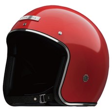 크랭크 레트로 오픈페이스 헬멧, 레드, 1개