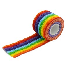 와드프렌즈 크로스핏 역도 훅그립테이프 레인보우, 1개