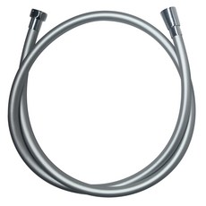 물때 꼬임방지 실리콘 다용도 샤워호스 샬럿04, 실버, 1.5m