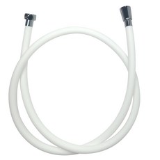 防⽔垢防纏繞矽膠多功能蓮蓬頭軟管 夏洛特07, 白色, 2m