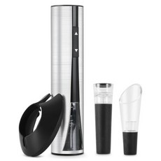 매직쉐프 충전식 전동 와인 오프너 + 스타퍼 세트, 1세트