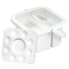 DGRM 美術用水彩水桶調色盤, 白色