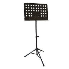 樂譜攜帶式折疊樂譜架, 黑色, 1個