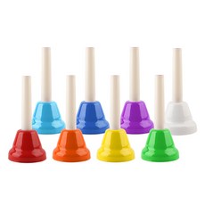 Moller 迷你8音手搖鈴8件組, 1套, 混合顏色