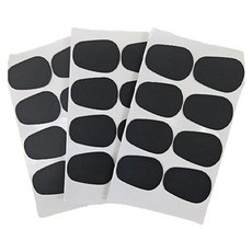 Tailstar 薩克斯風貼片 緩衝墊 吹嘴墊 中音樂器 橡膠簧片 低音號 配件 墊片 24入, 黑色, 1個