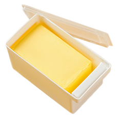 Living Labs奶油切片保存盒 17*9*8cm, 白色, 1個