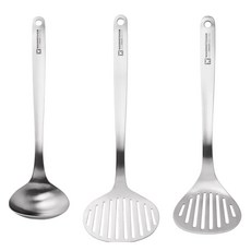 WAGENSTEIGER PureSten 304 小湯勺 + 寬版鍋鏟 + 迷你鍋鏟套組, 1套, 單一顏色, 湯勺 + 寬版鍋鏟 + 迷你鍋鏟