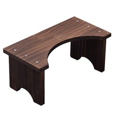 Dpeuv放鬆馬桶腳踏板浴室踏板, 深木