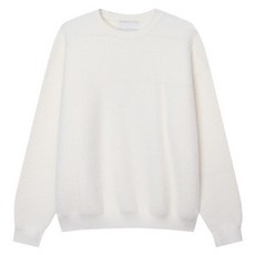 BIG EASY 男士寬鬆版安哥拉馬海毛圓領套頭針織衫